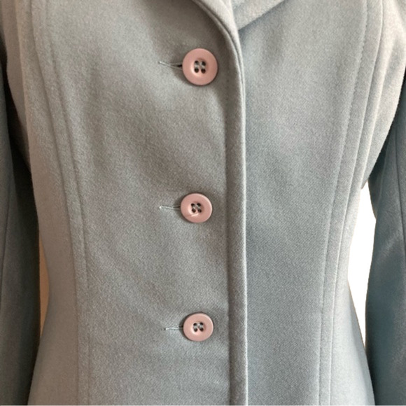 Femme de Carriere cool blue wool blazer. Size 34= XS - Picture 5 of 8